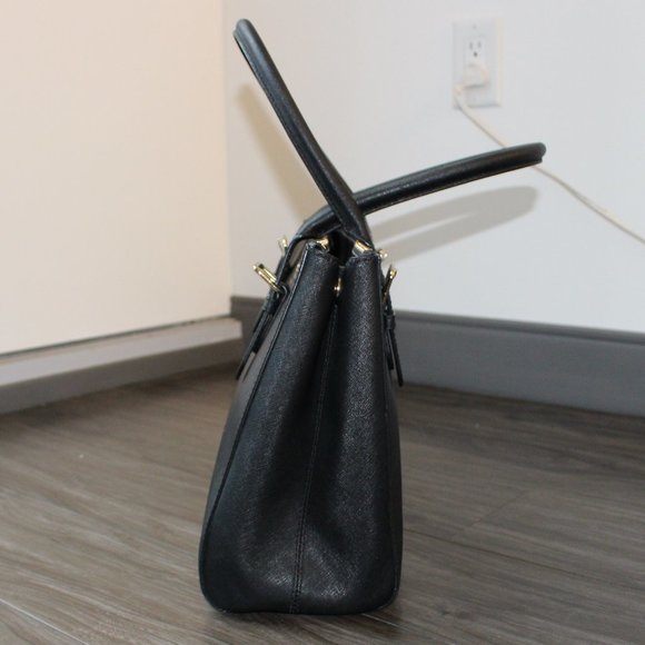 Kate Spade Black Leather Satchel - Picture 5 of 11